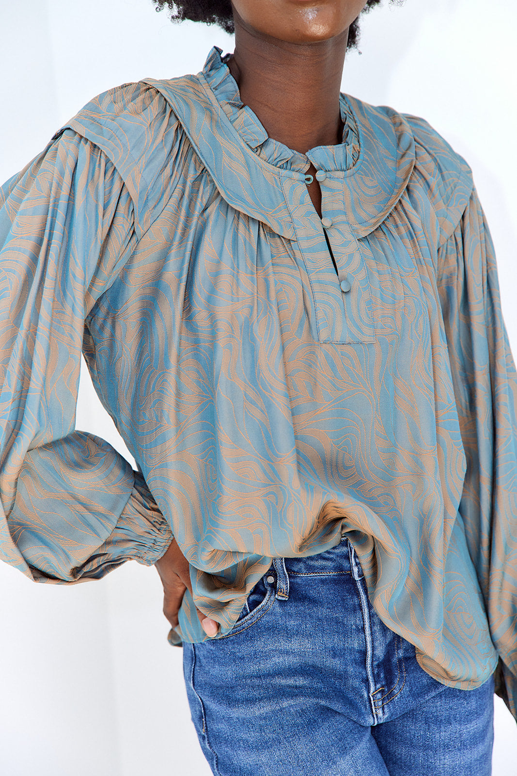 Gigi Printed Blouse - fab'rik