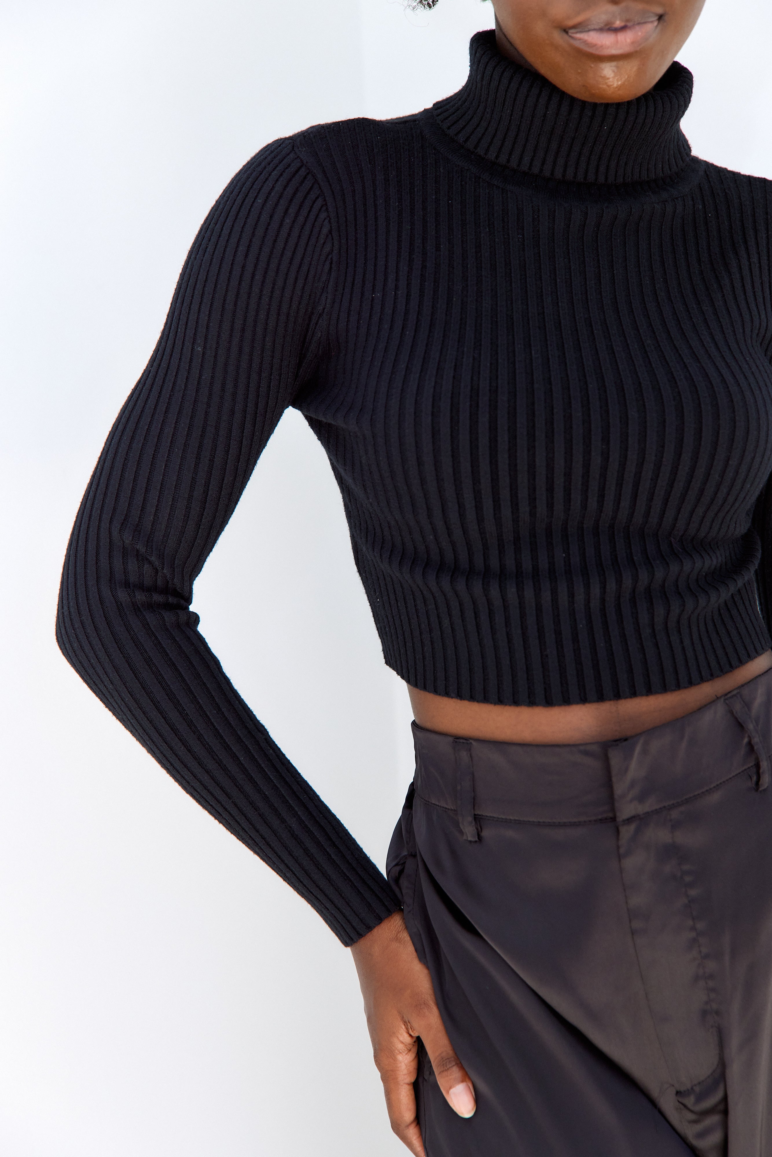 Renner Rib Knit Turtleneck Sweater - fab'rik