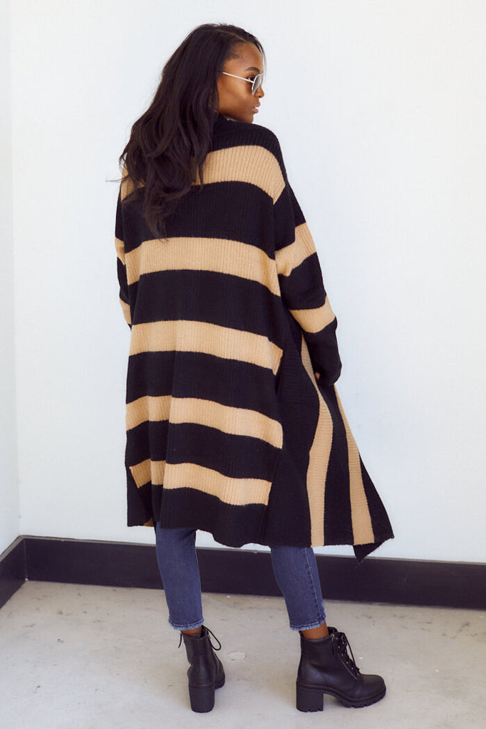 SALE - Oakley Striped Cardigan - fab'rik