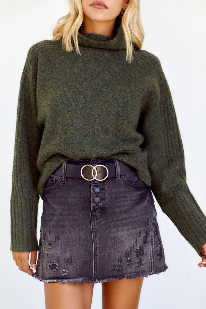 SALE - Cassidy Button Up Mini Skirt - fab'rik