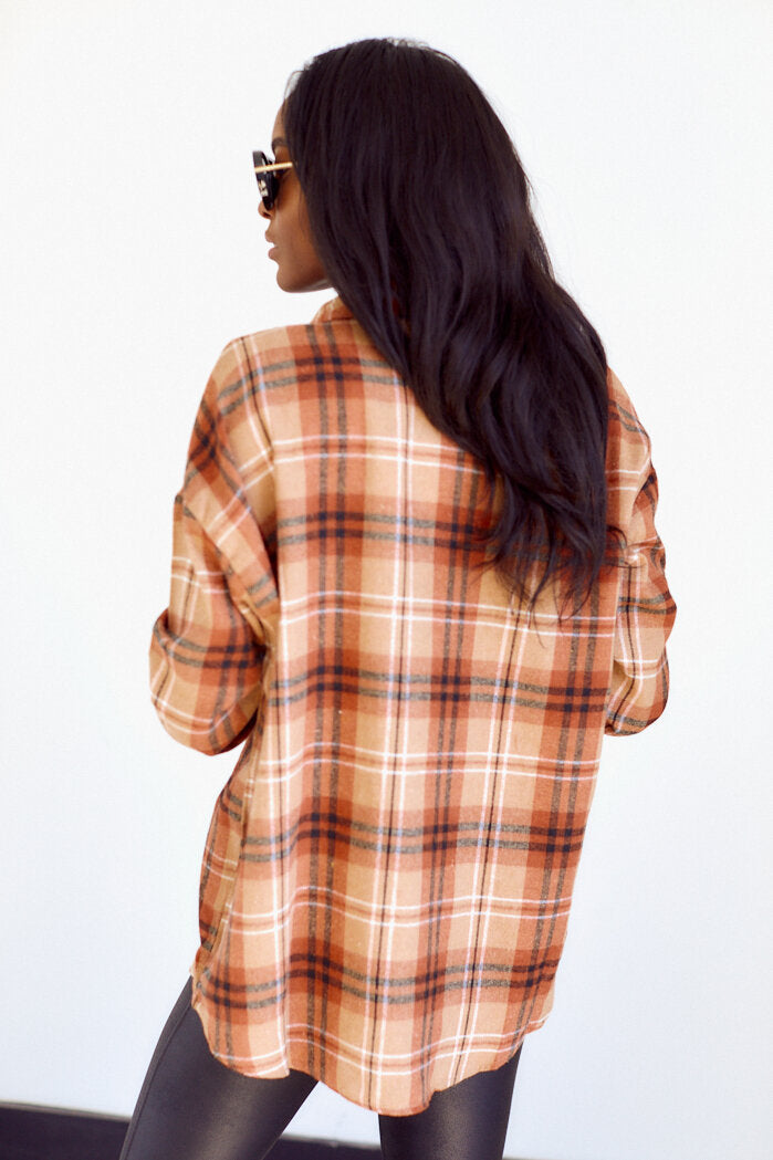SALE - Peoria Plaid Button Down Top - fab'rik