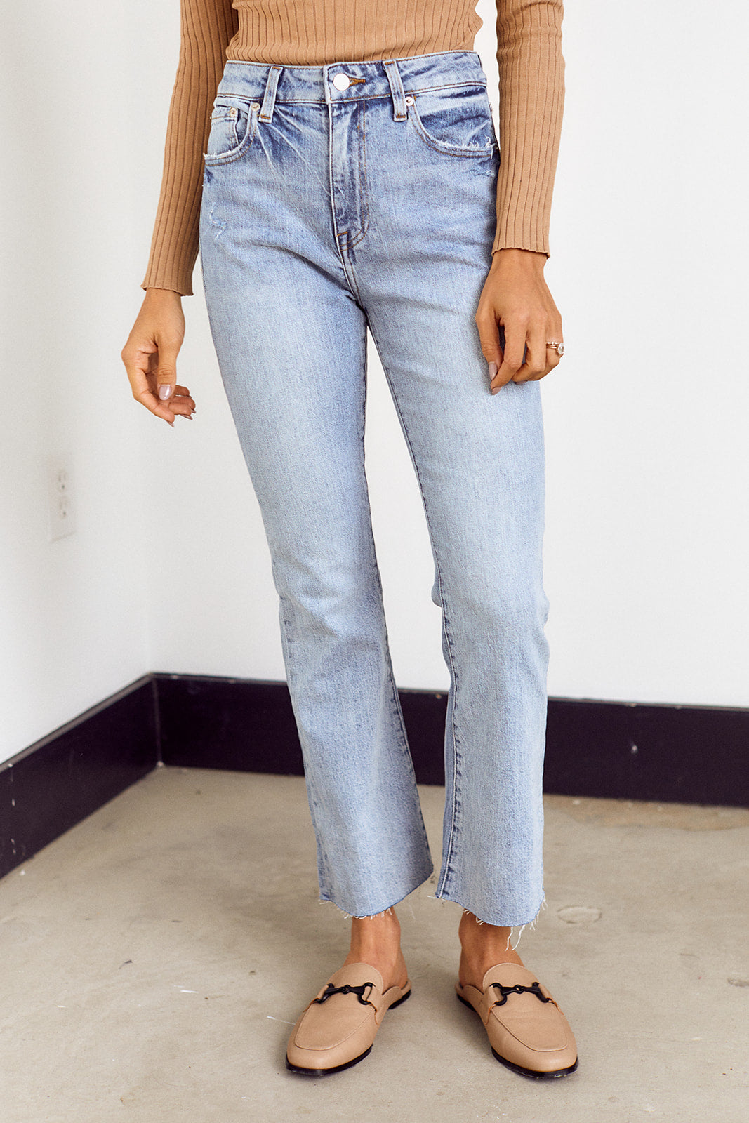 Pistola Lennon Crop Flare Denim - fab'rik