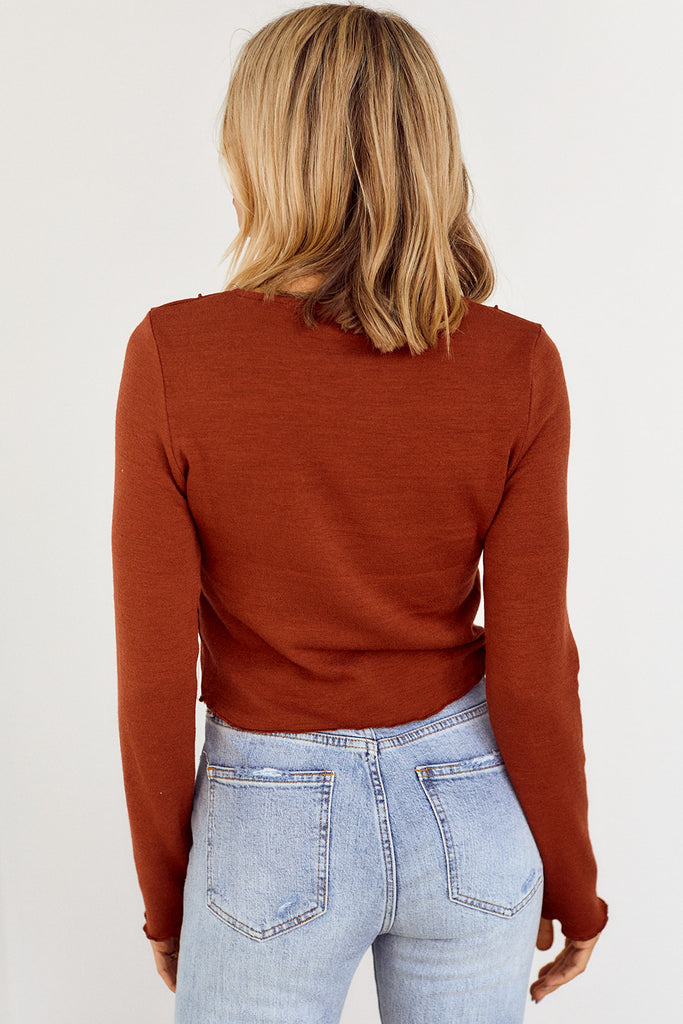 SALE - Atler Ruffle Trim Knit Top - fab'rik