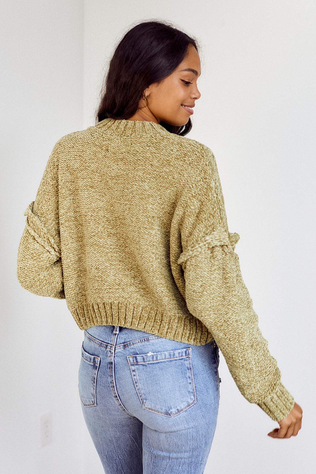 SALE - Blank NYC Chenille Shoulder Detail Sweater - fab'rik
