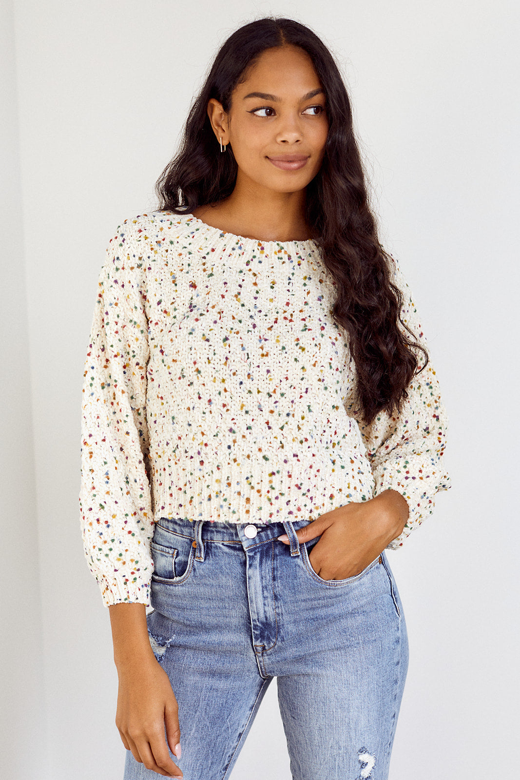 SALE - Oso Polka Dot Sweater - fab'rik