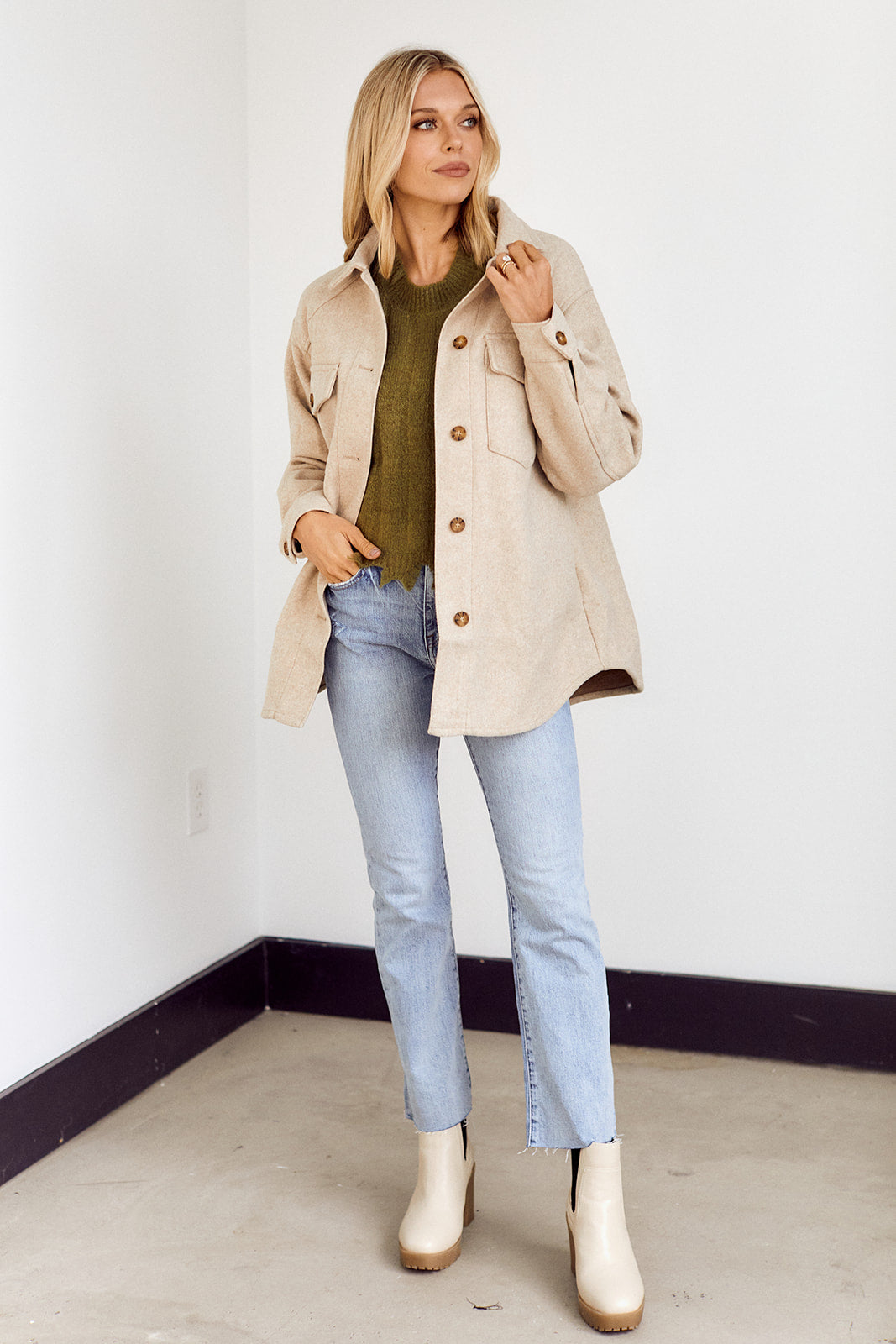 SALE - Lonnie Oversized Button Down Jacket - fab'rik