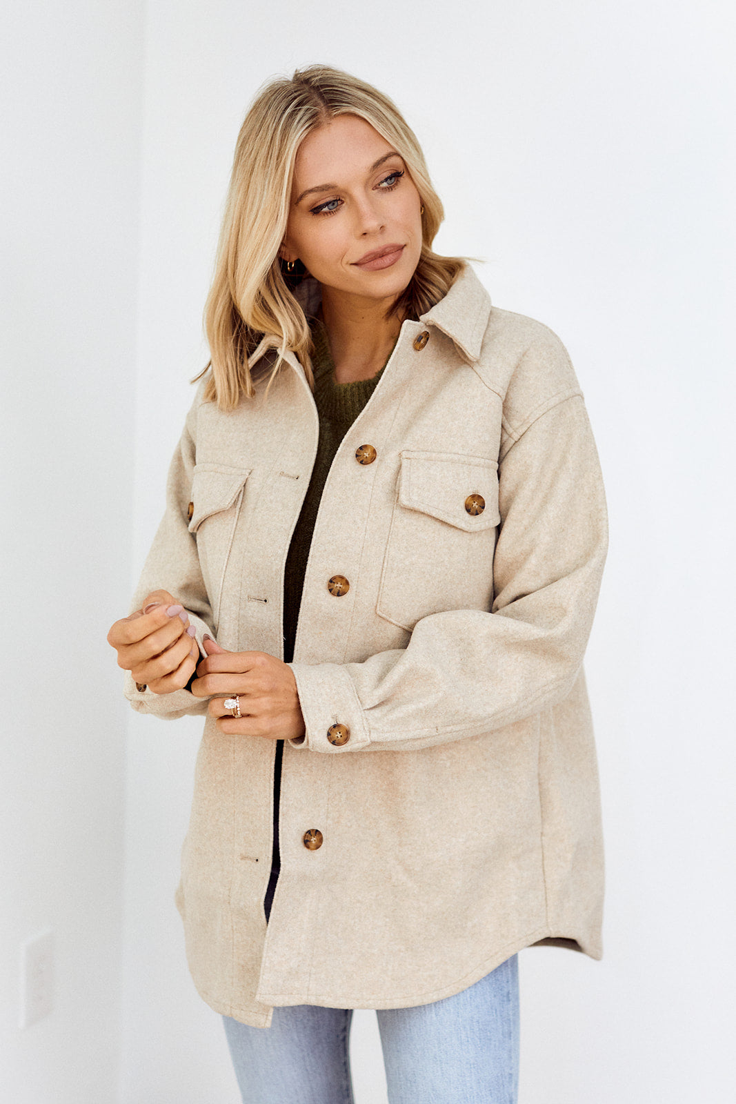 SALE - Lonnie Oversized Button Down Jacket - fab'rik