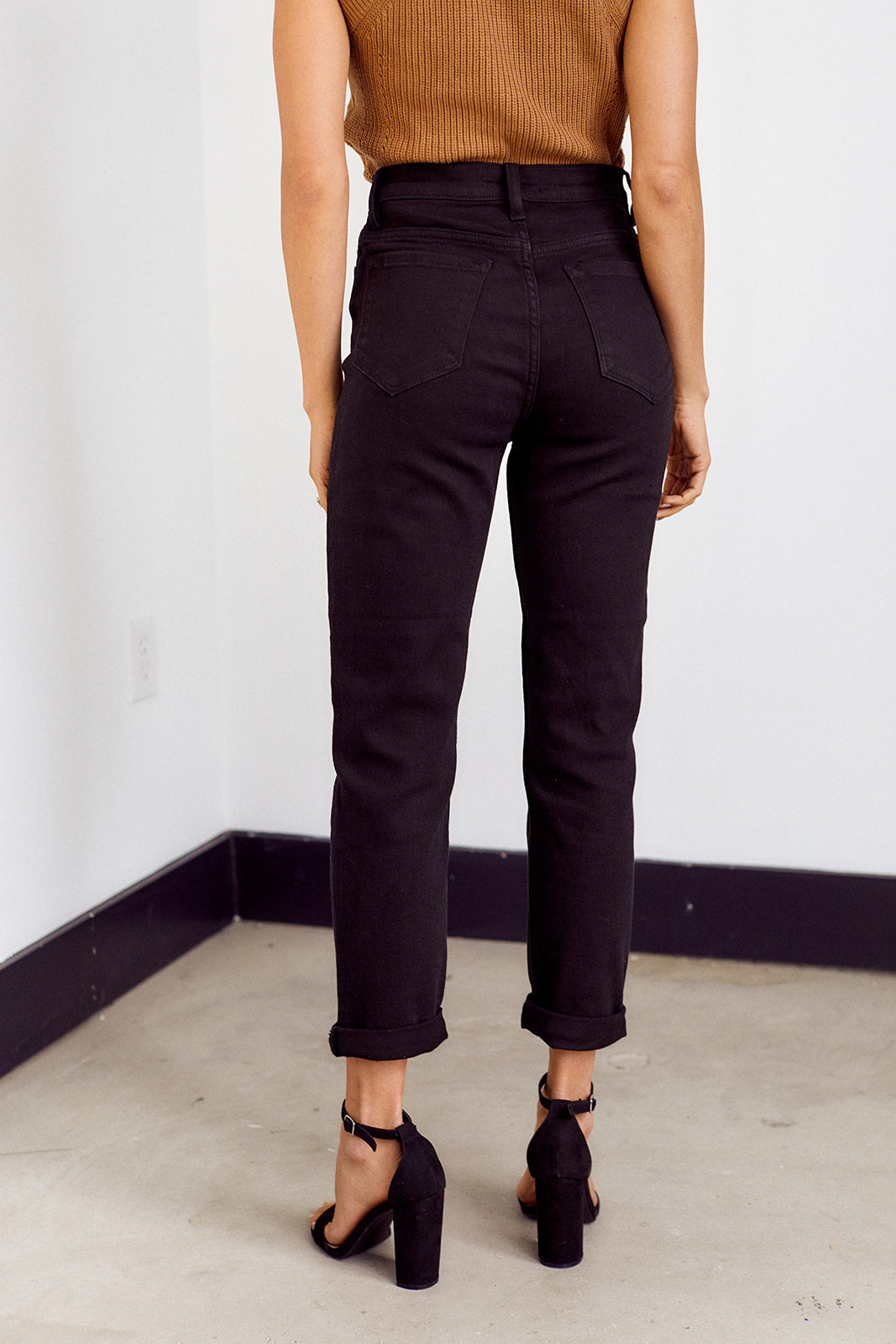 SALE - Torres Rolled Hem Mom Jean - fab'rik