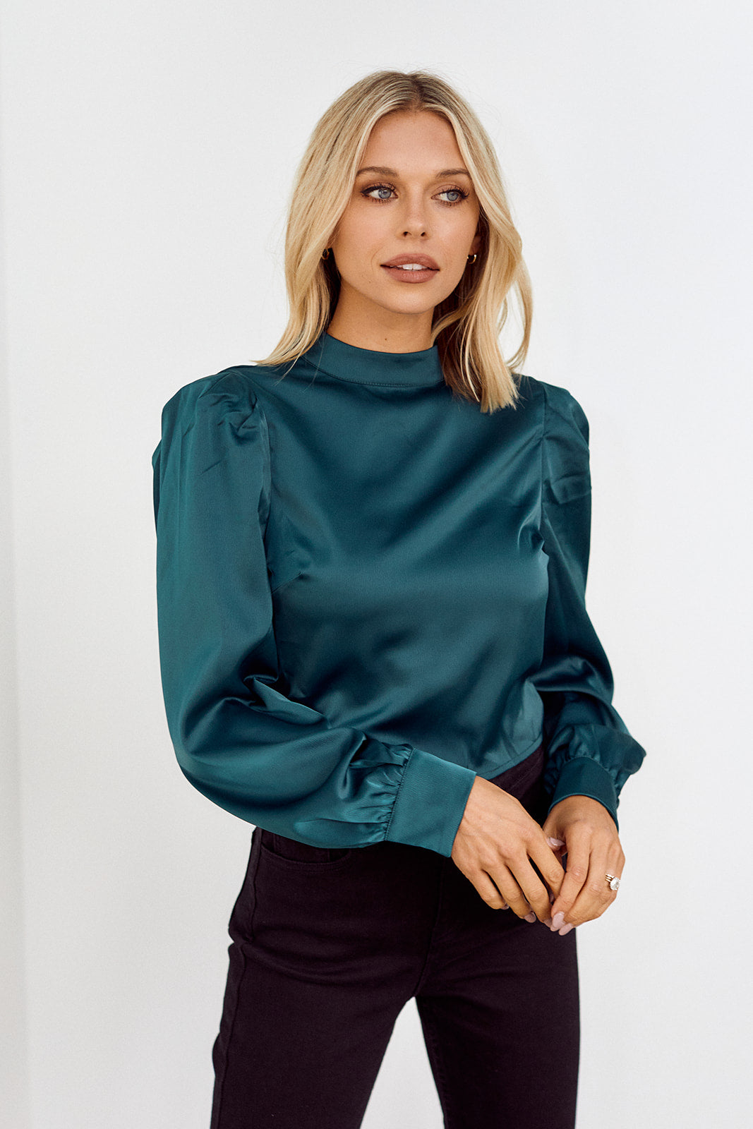 Prisha Open Back Long Sleeve Top - fab'rik
