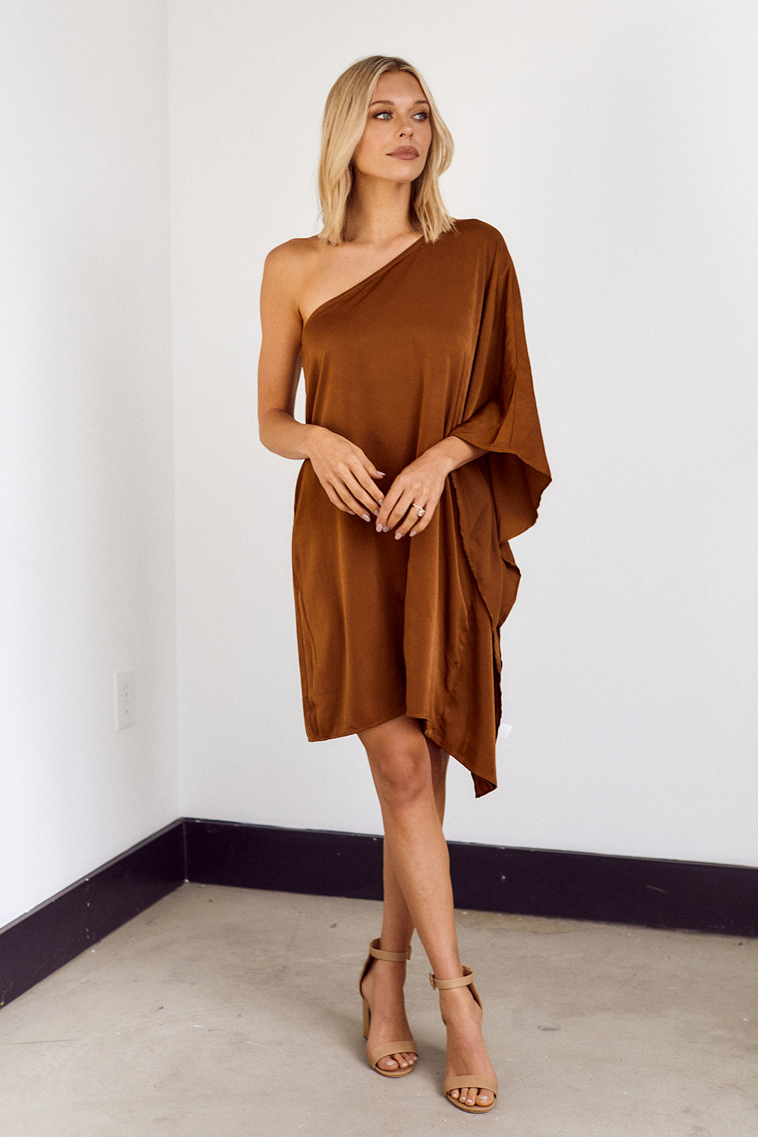SALE - Chelli One Shoulder Mini Dress - fab'rik