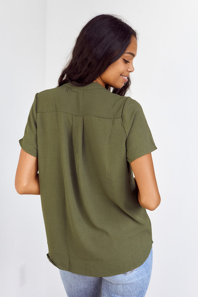 SALE - Letty Short Sleeve Blouse - fab'rik