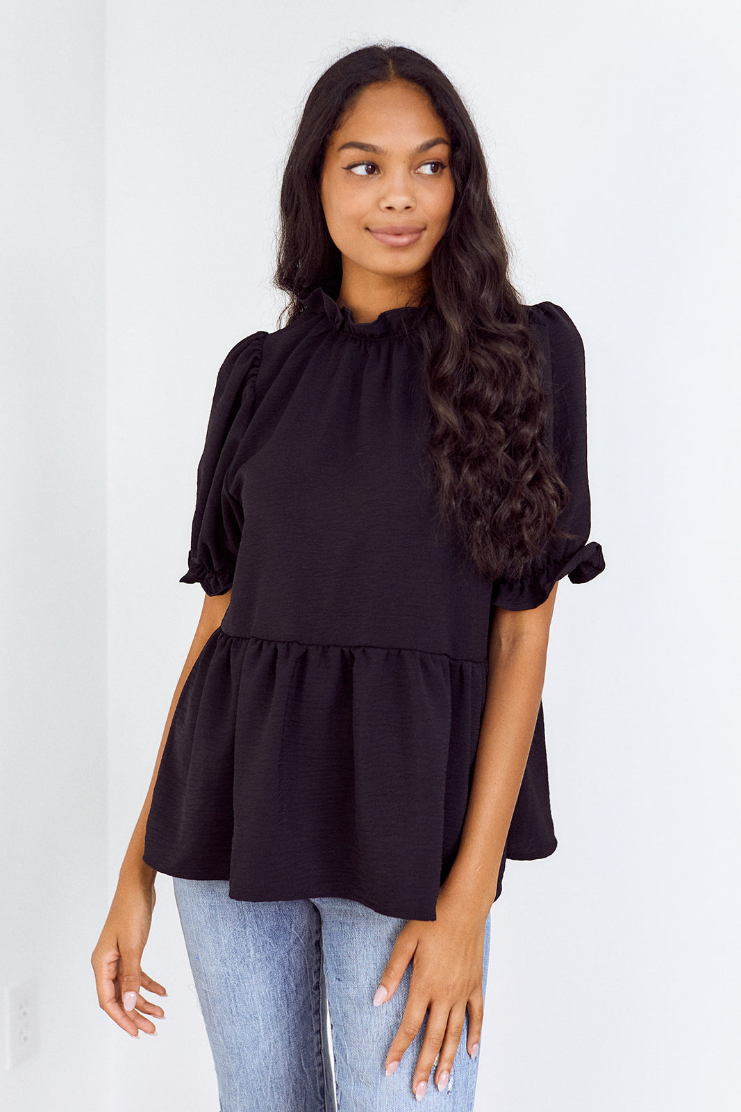 SALE - Virginia Puff Sleeve Blouse - fab'rik