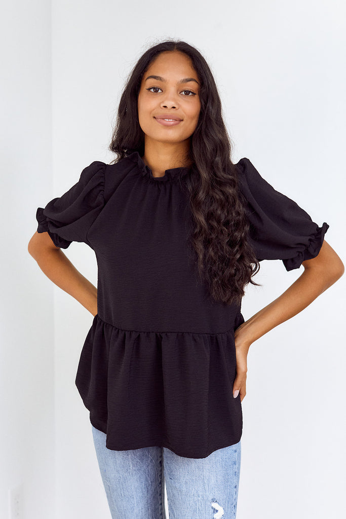 SALE - Virginia Puff Sleeve Blouse - fab'rik