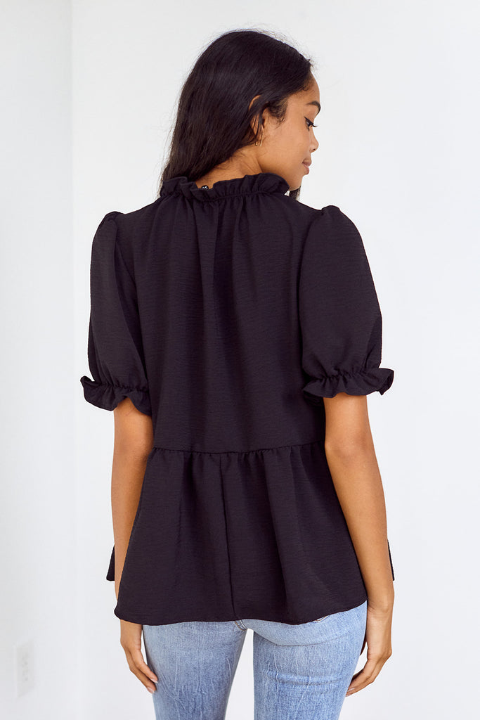 SALE - Virginia Puff Sleeve Blouse - fab'rik