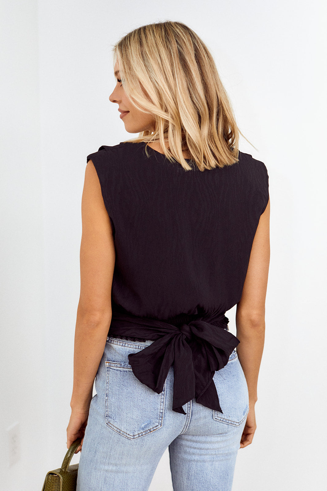 SALE - Kiri Tie Waist Blouse - fab'rik