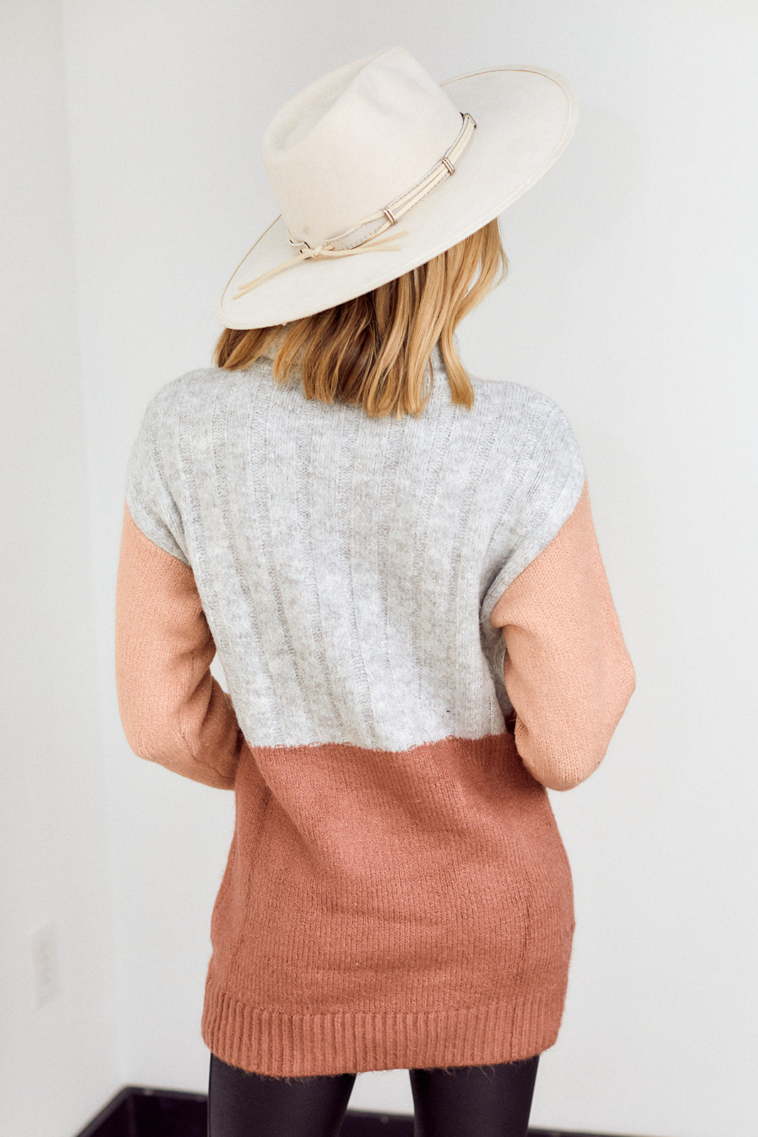 SALE - Lelina Colorblock Tunic Sweater - fab'rik