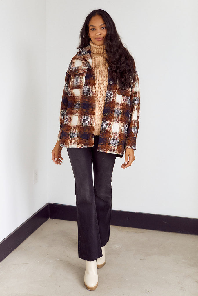 SALE -  Bari Plaid Jacket - fab'rik
