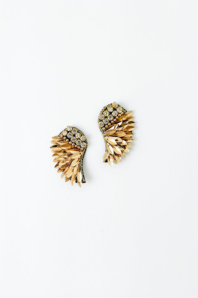 Ensley Beaded Wing Earring - fab'rik