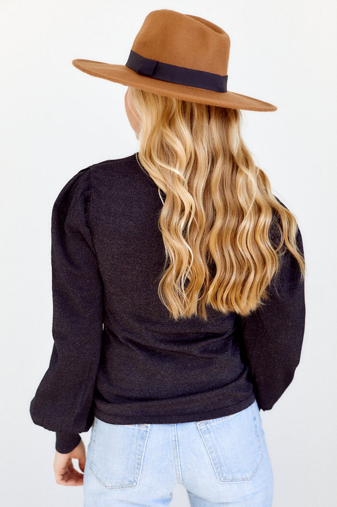SALE - Cleo Metallic Detail Sweater - fab'rik