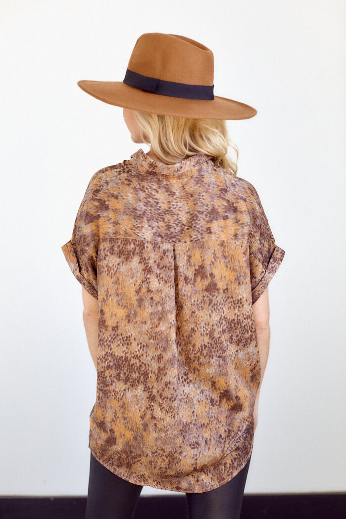 SALE - Sarena Printed Tunic Blouse - fab'rik