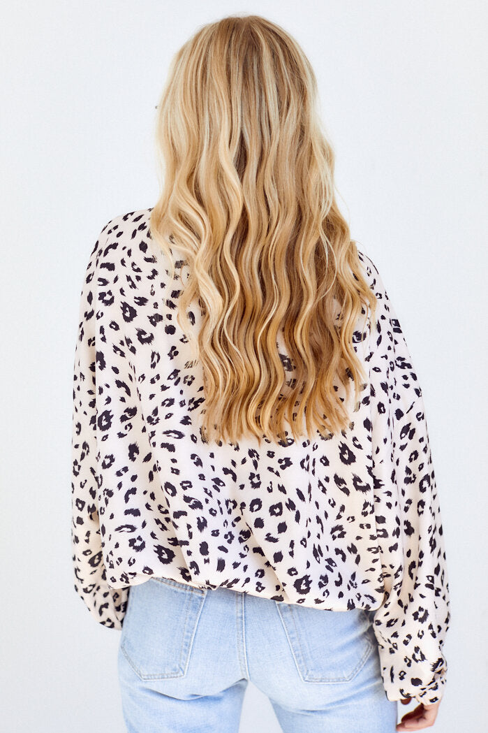 Ricci Animal Print Silky Sweatshirt - fab'rik
