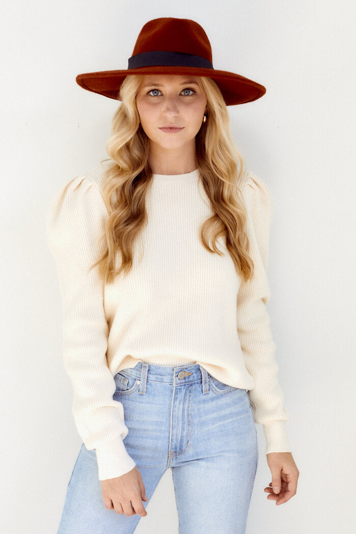 Chaira Puff Sleeve Sweater - fab'rik