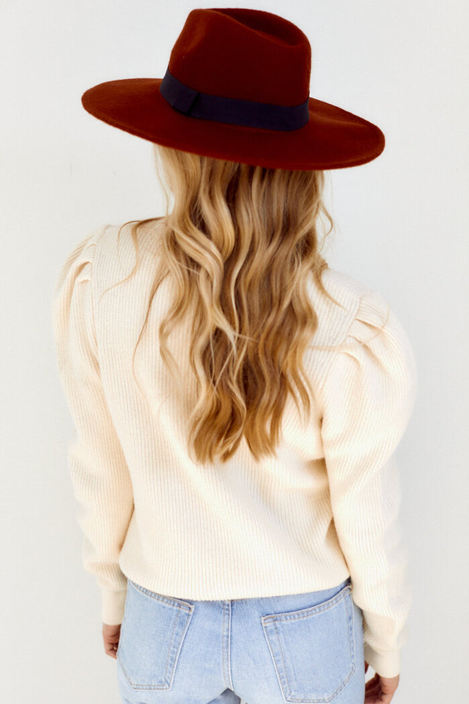 Chaira Puff Sleeve Sweater - fab'rik