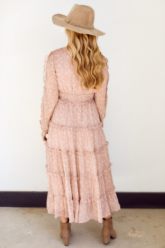 SALE - Marit Paisley Printed Midi Dress - fab'rik