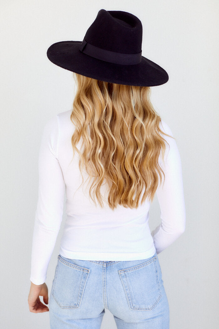SALE - Brinley High Neck Long Sleeve Top - fab'rik