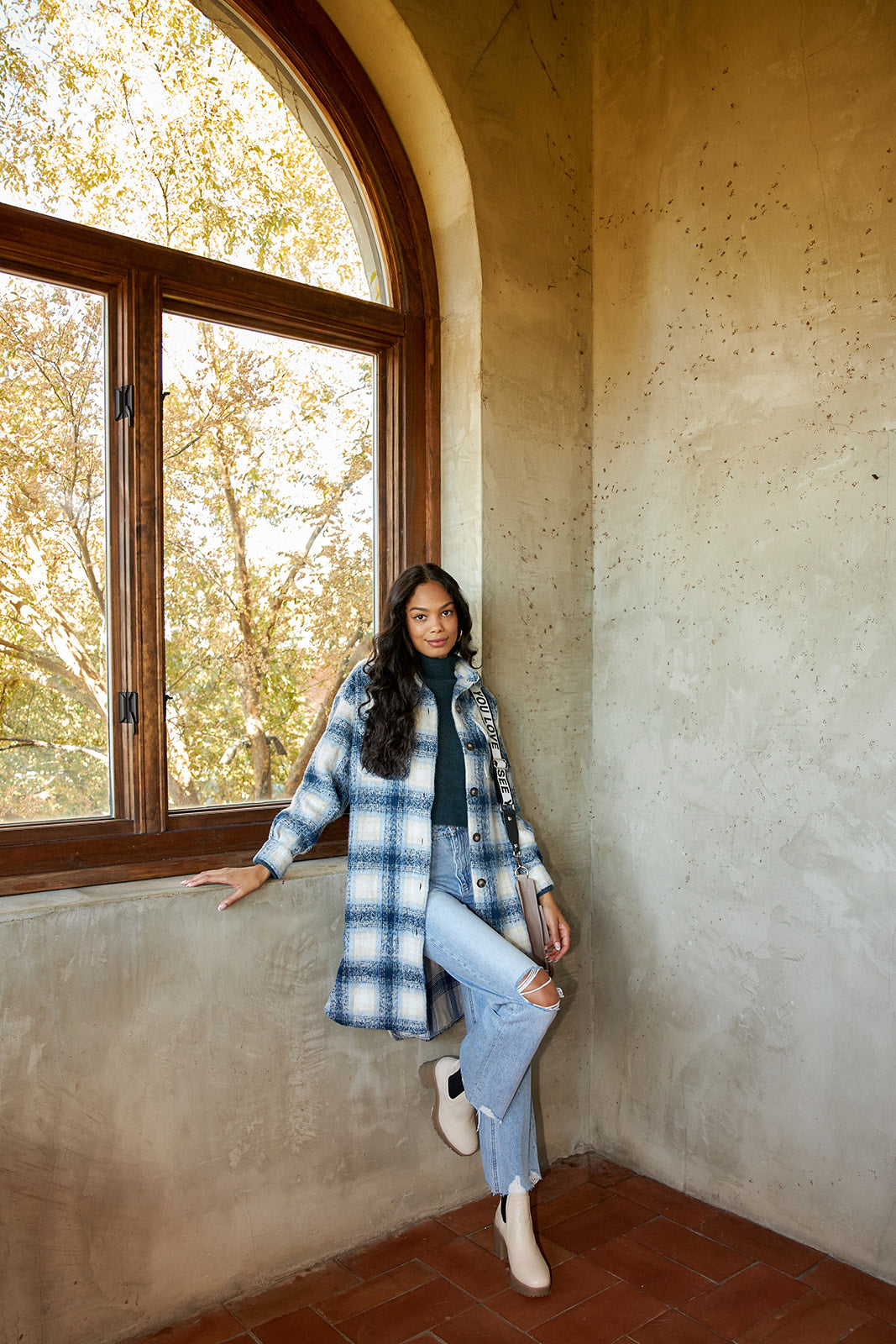 SALE - Jenny Plaid Oversized Jacket - fab'rik