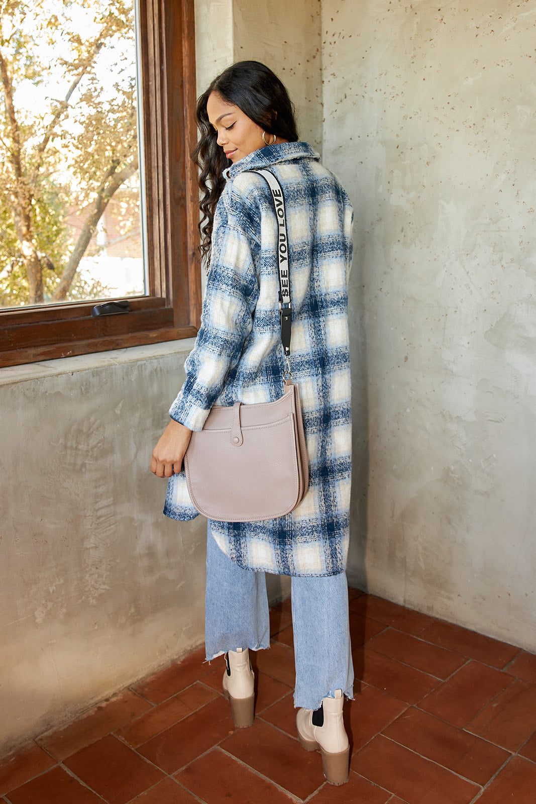 SALE - Jenny Plaid Oversized Jacket - fab'rik