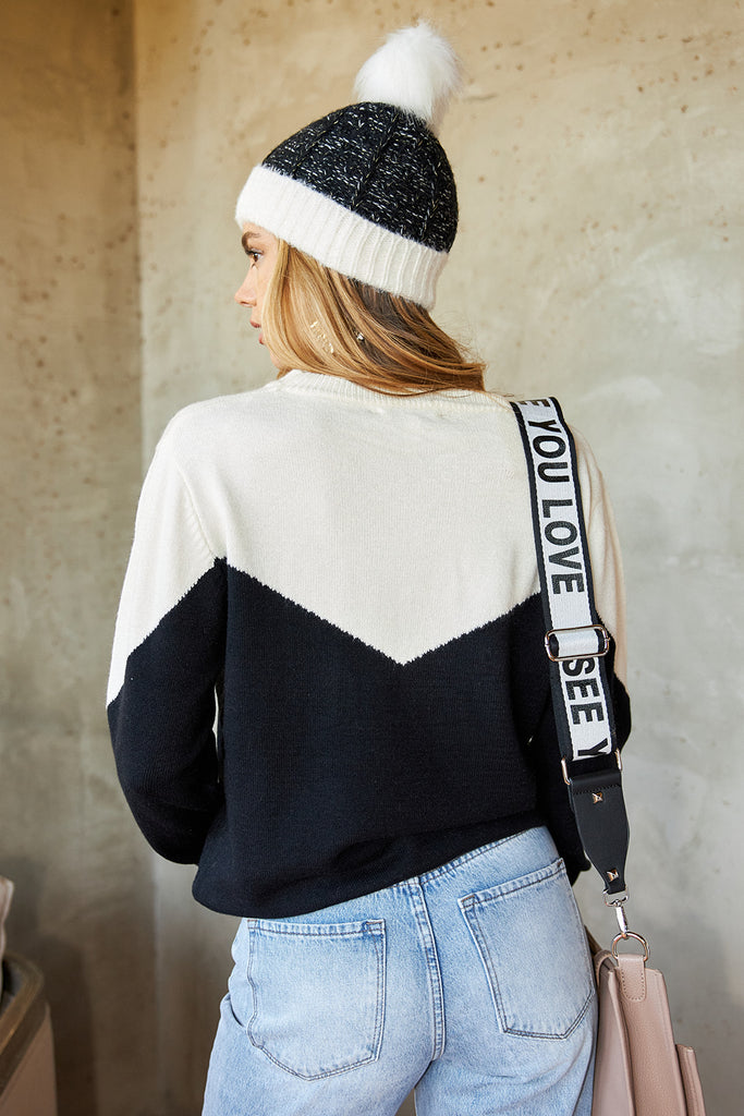 SALE - Taylon Colorblock Sweater - fab'rik
