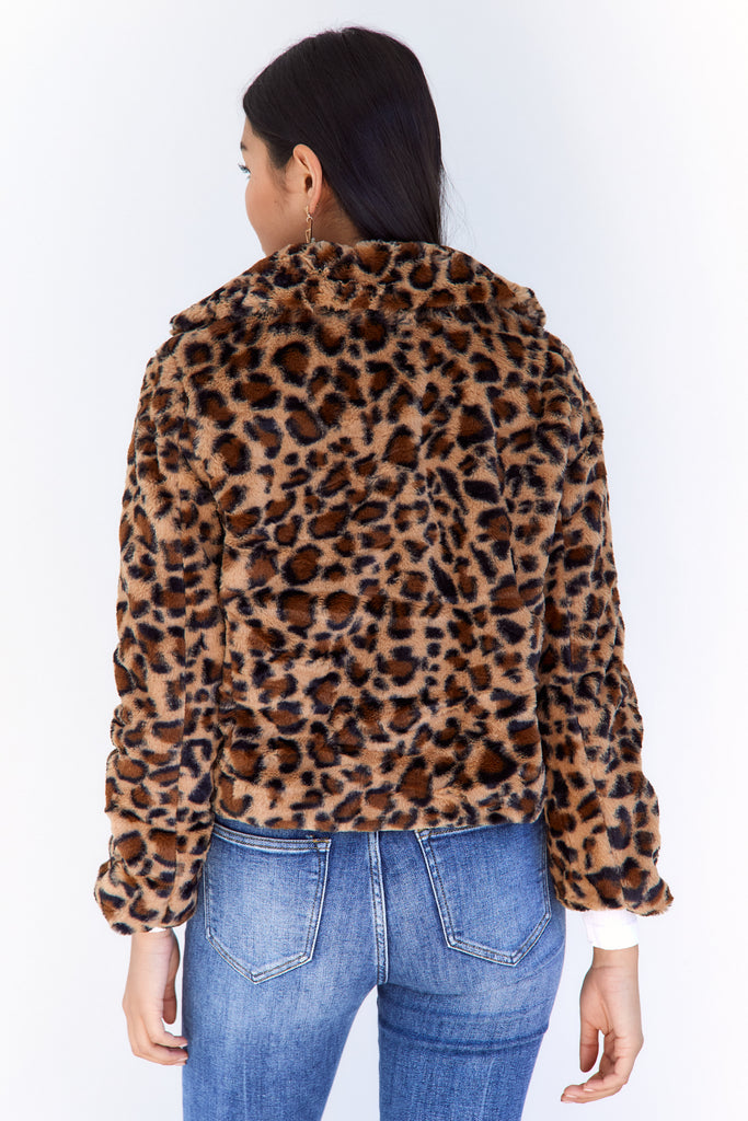Asher Faux Fur Cheetah Coat - fab'rik