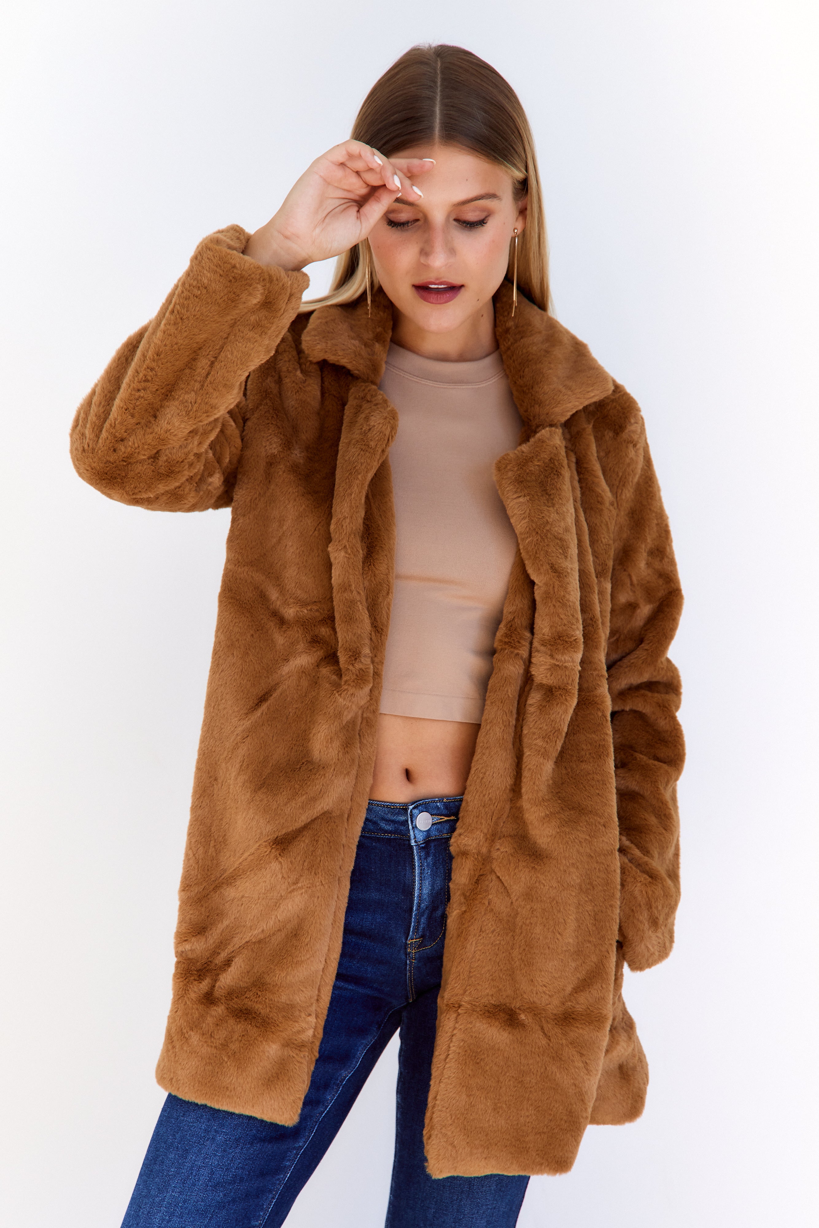 Cierra Long Faux Fur Coat - fab'rik