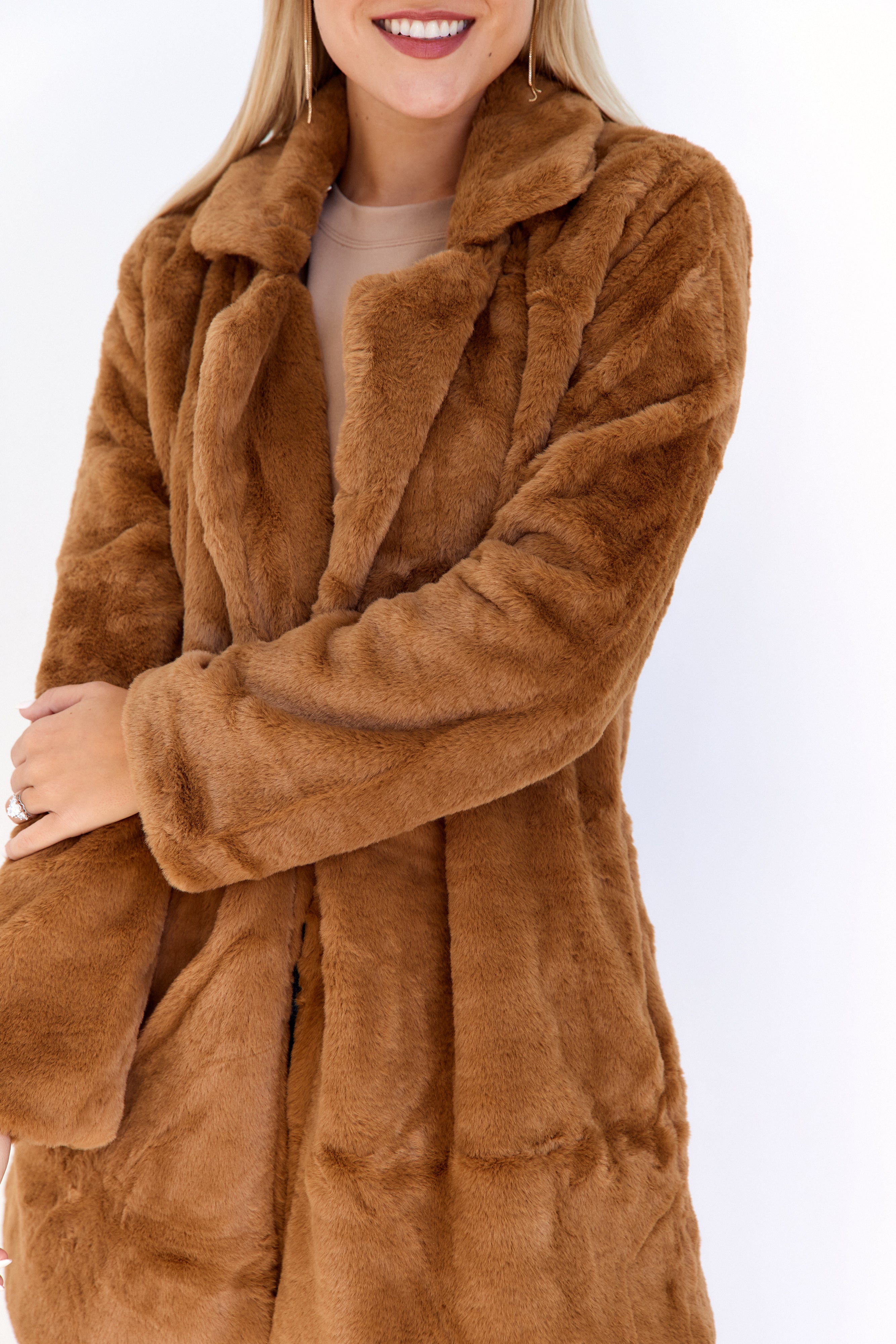 Cierra Long Faux Fur Coat - fab'rik