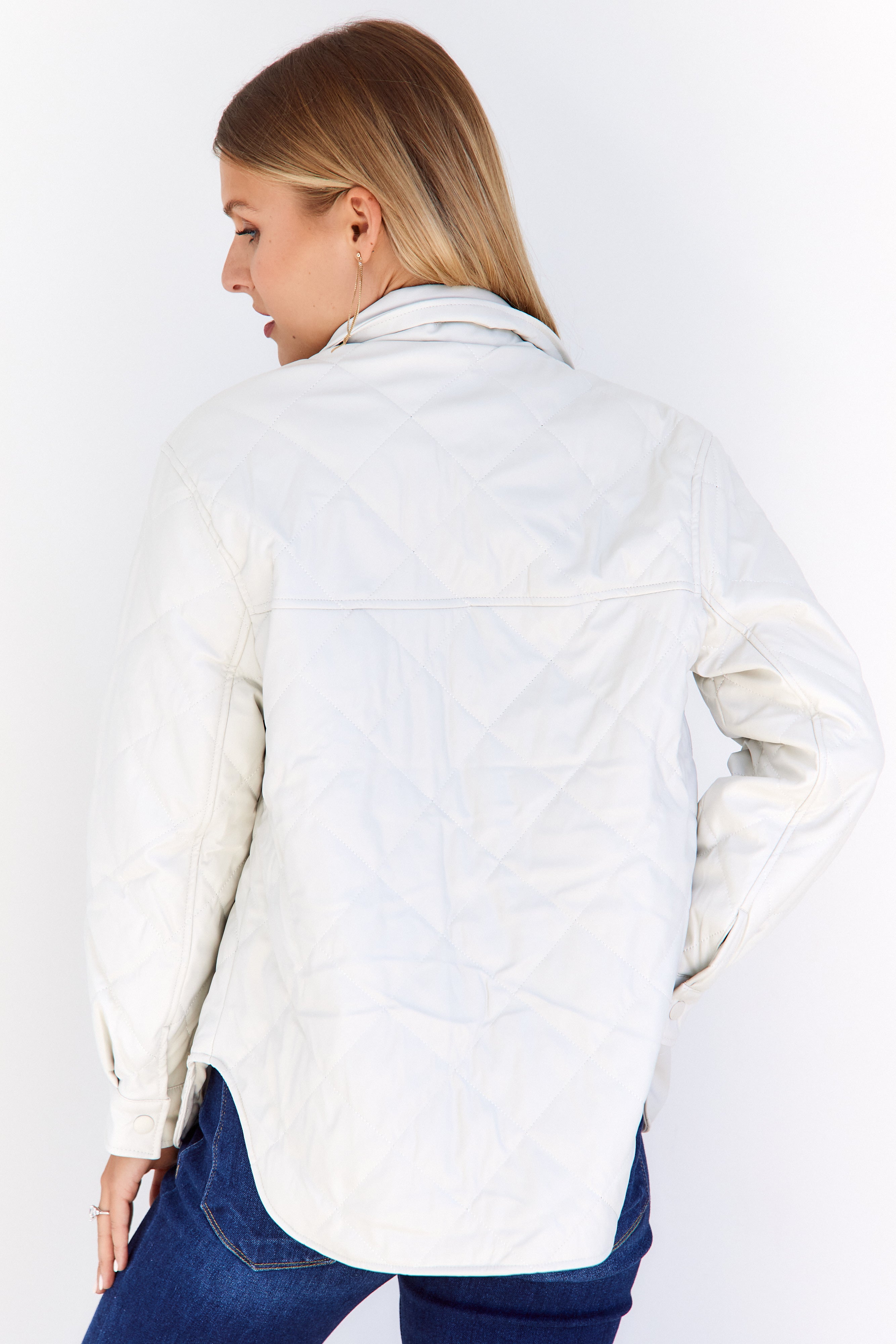 Bentley Leather Quilted Shacket - fab'rik