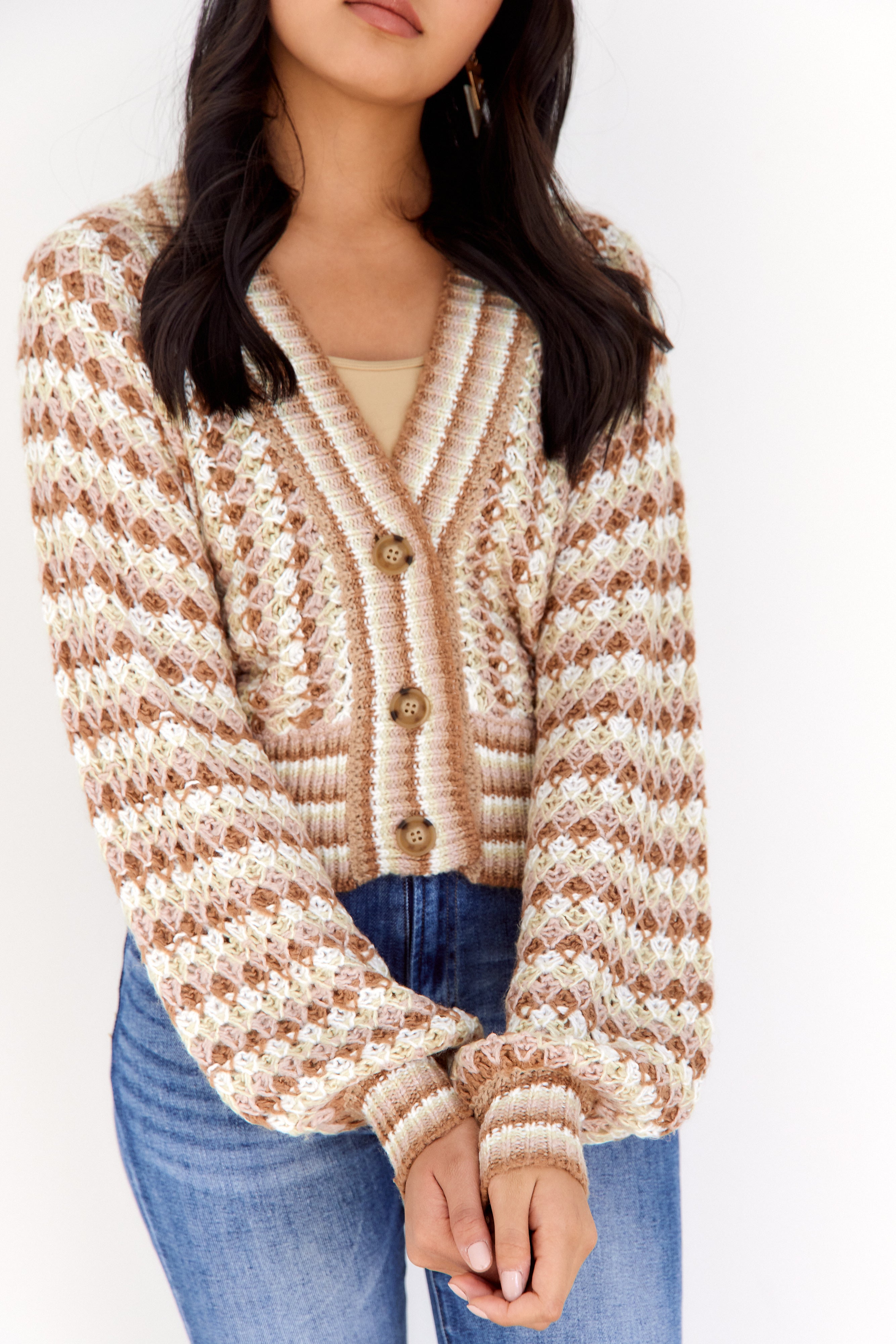 Suzanne Bubble Sleeve Cardigan - fab'rik