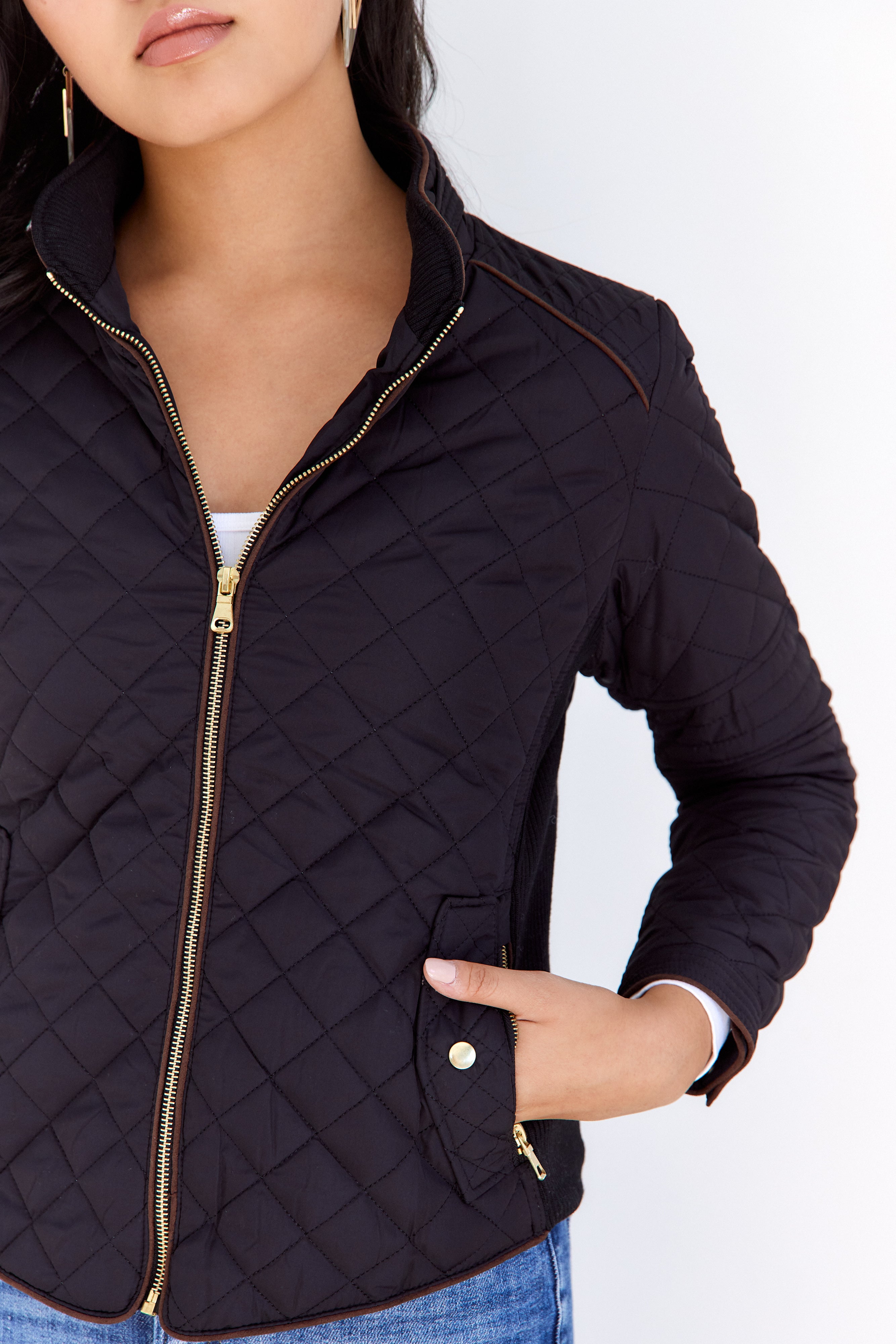 Riley Quilted Zip Jacket - fab'rik