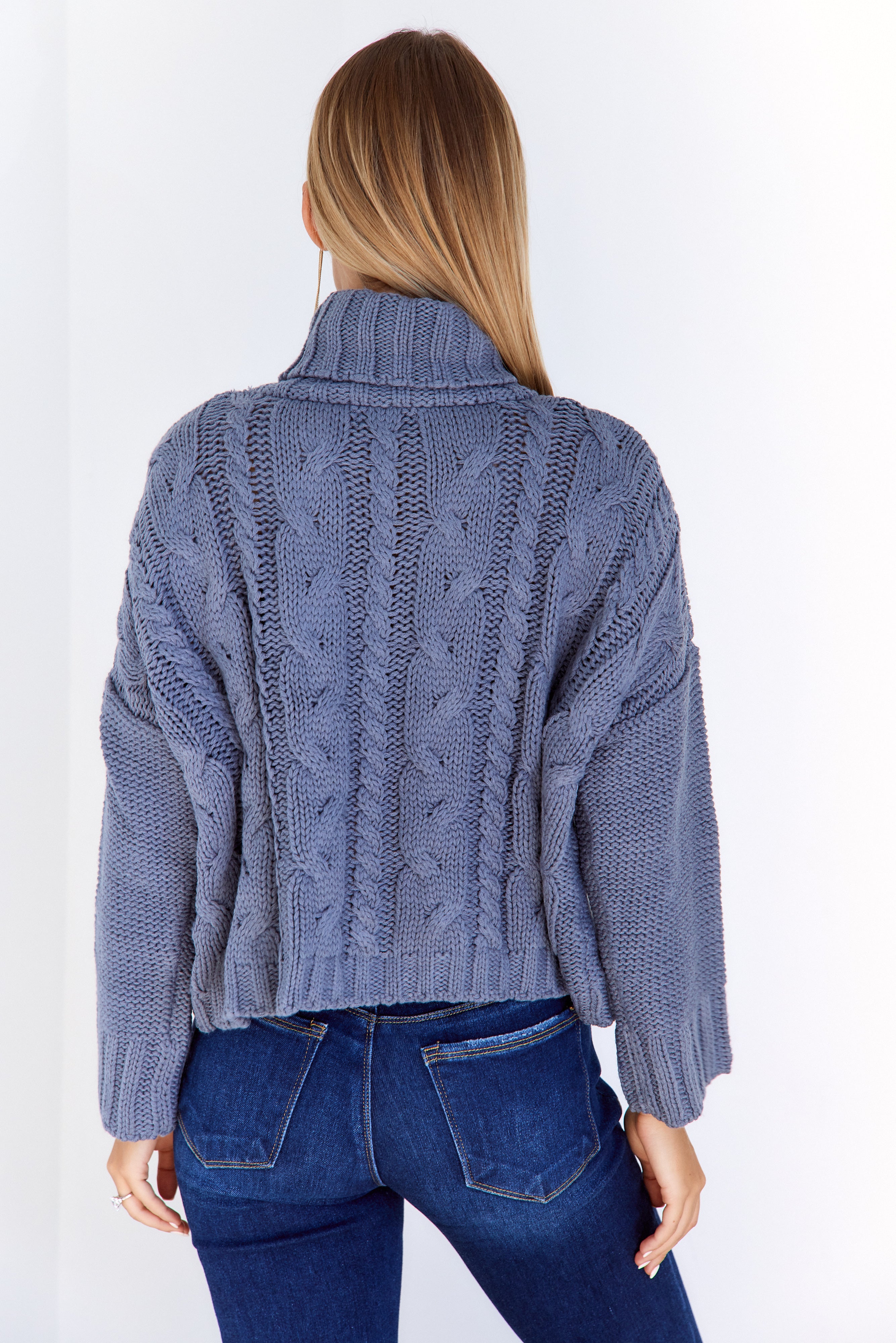 Sonora Cableknit Turtle Neck Sweater - fab'rik