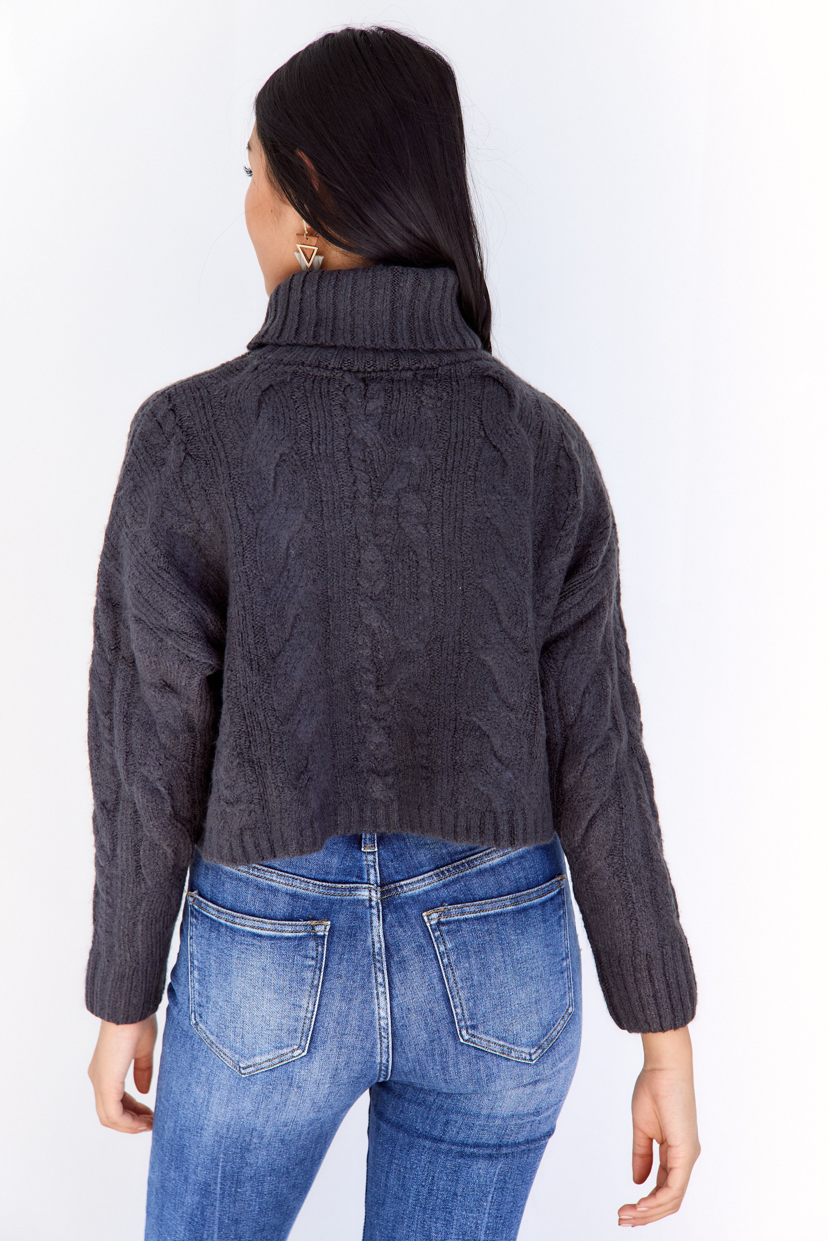 Marfa Twisted Cableknit Turtleneck Sweater - fab'rik