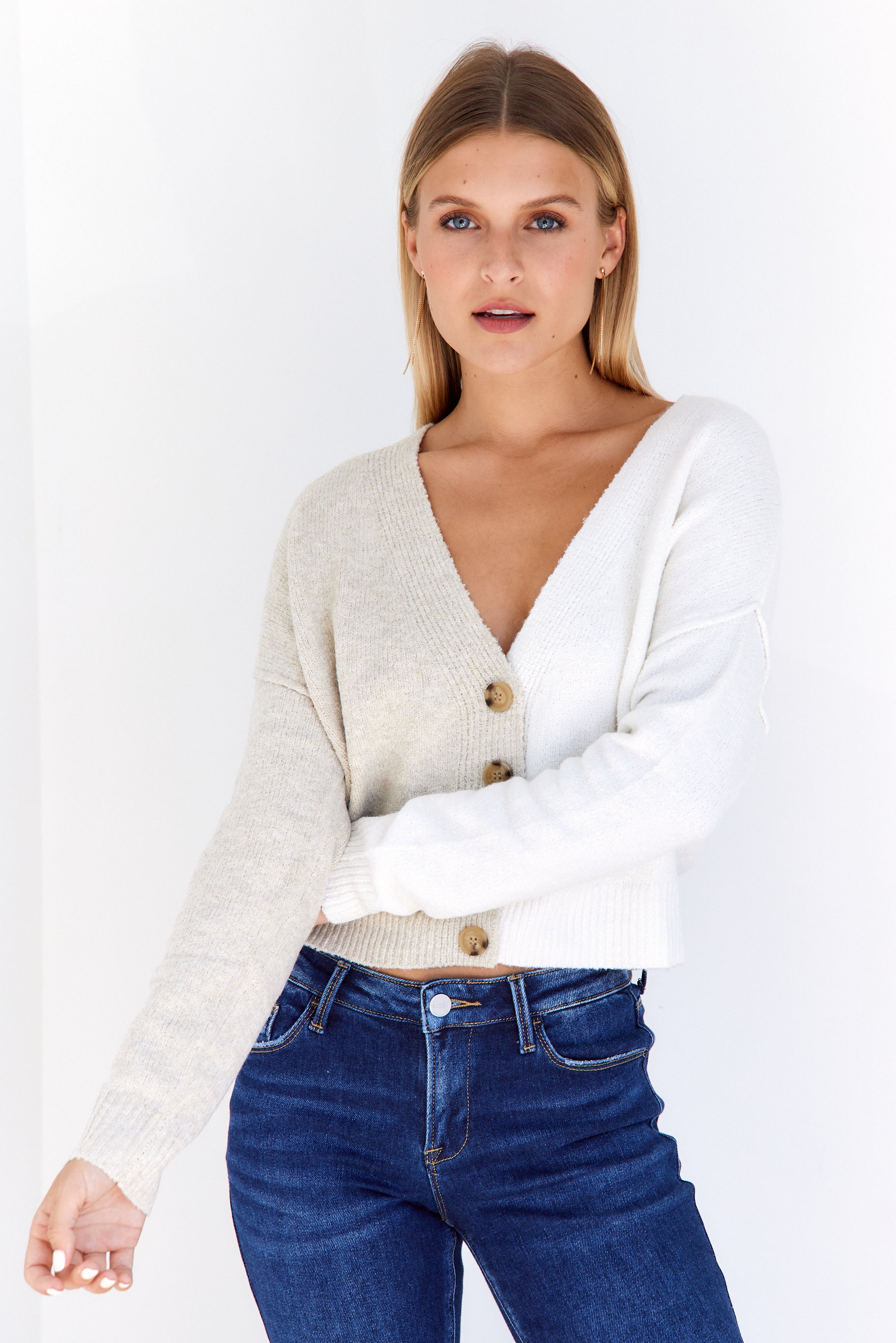 Mavis Contrast Cardigan - fab'rik