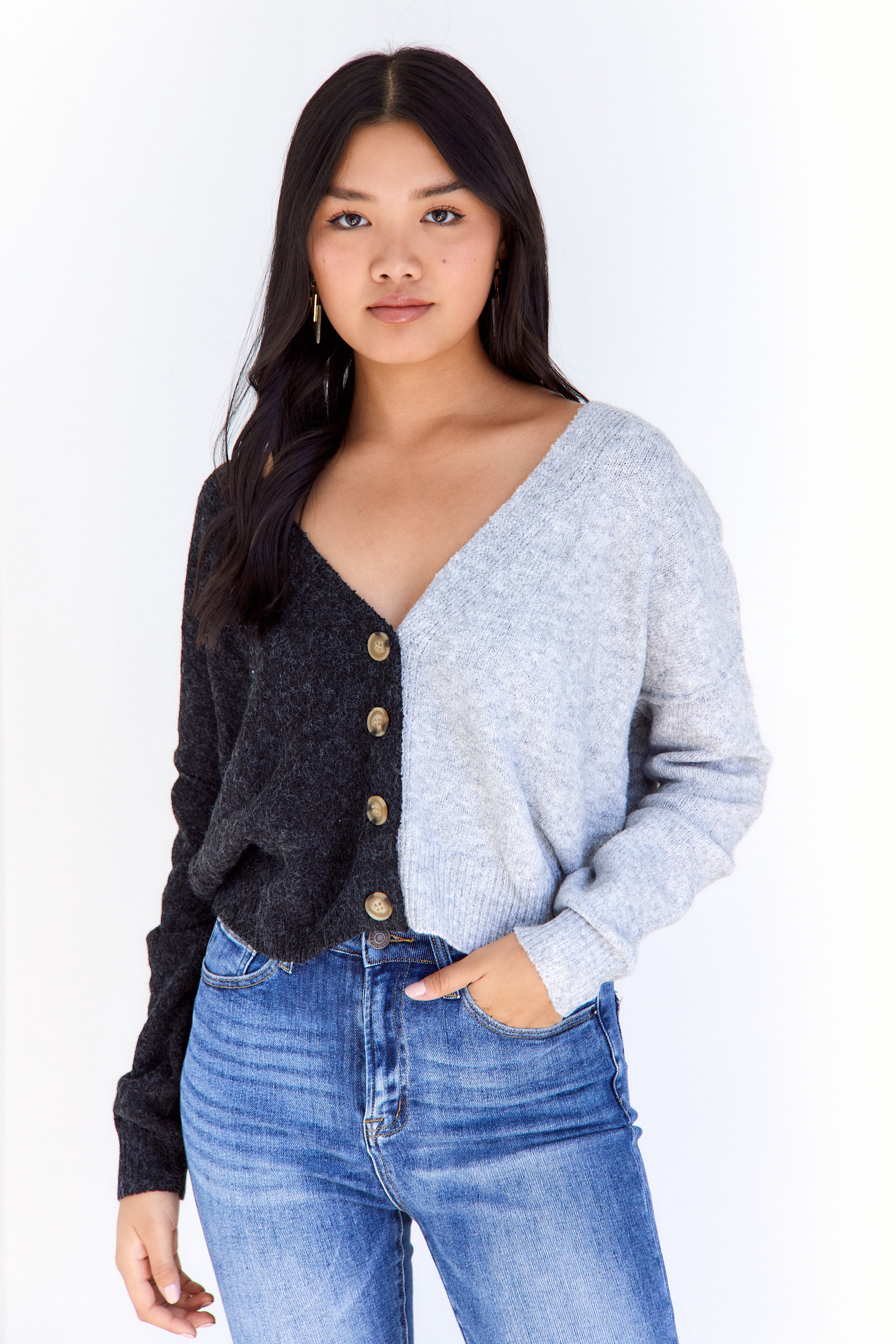 Mavis Contrast Cardigan - fab'rik