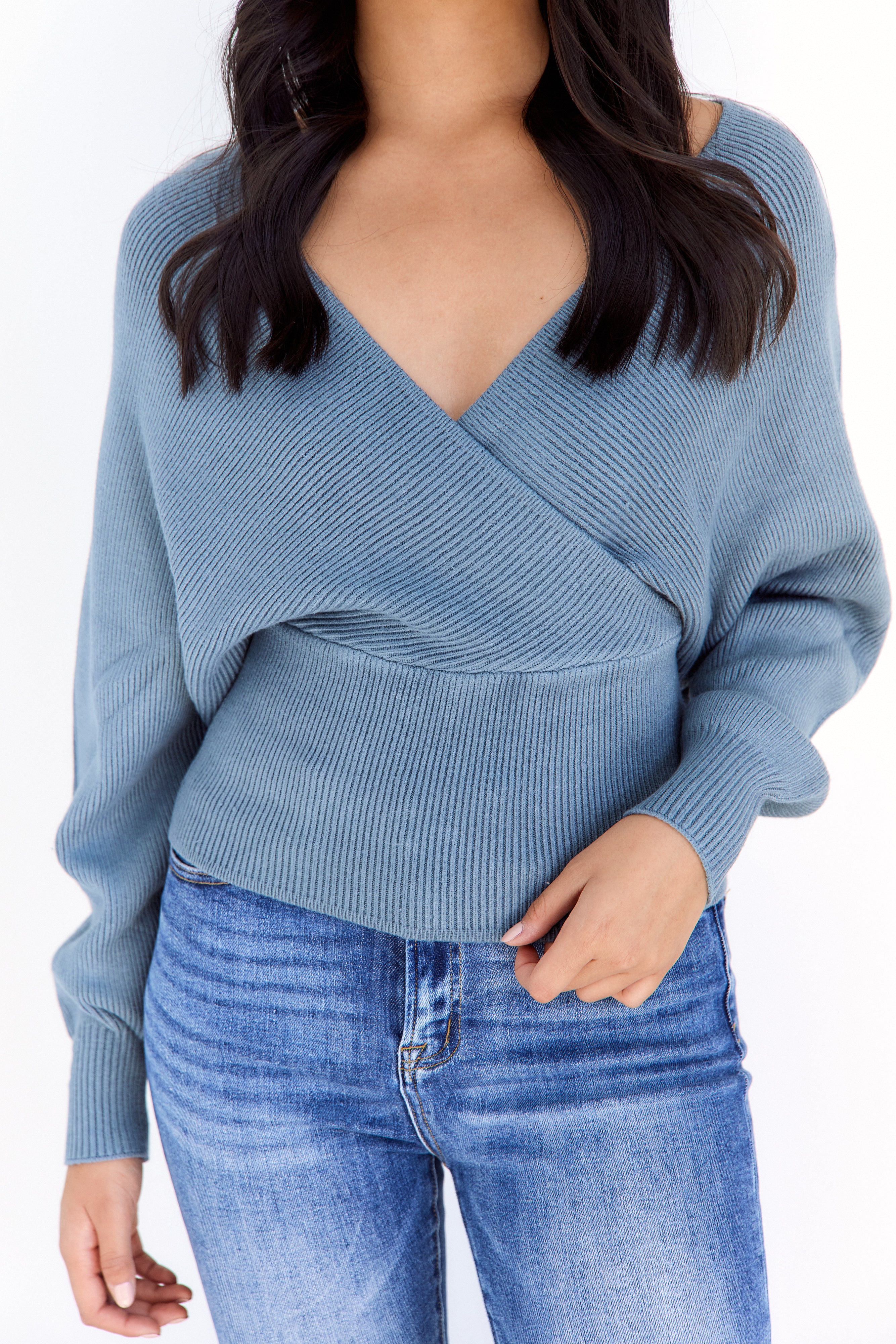 Vonceil Wrap Sweater - fab'rik