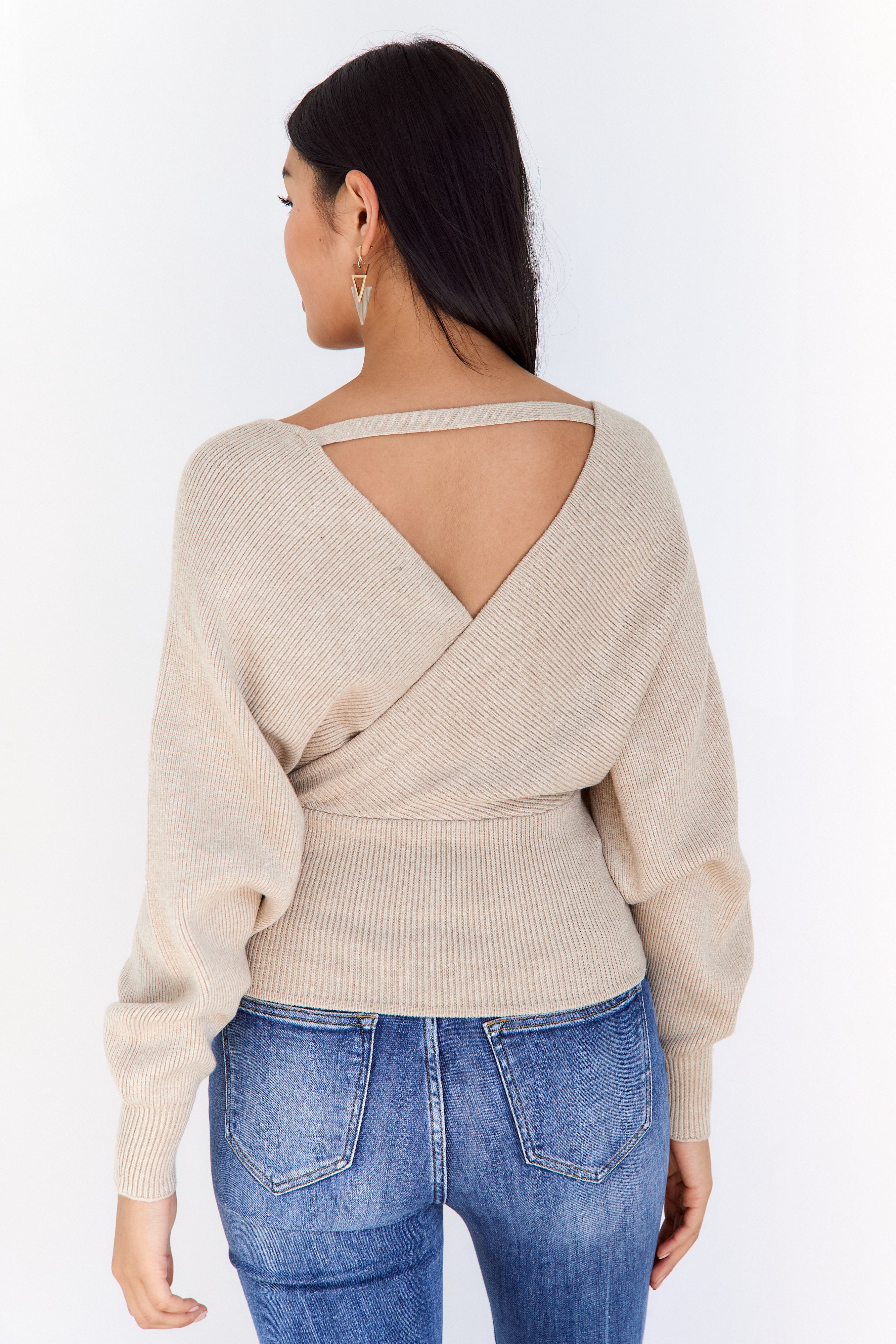 Vonceil Wrap Sweater - fab'rik