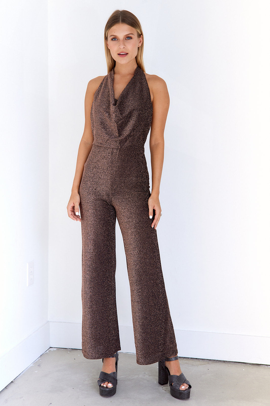 Harlow Cowl Neck Jumpsuit - fab'rik
