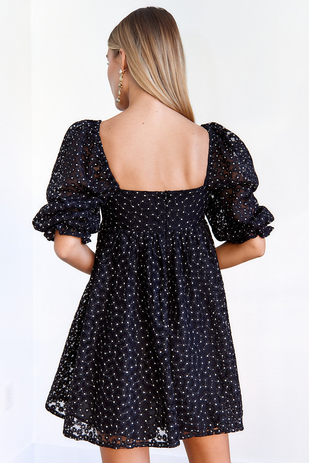 Gigi Sparkle Floral Mini Dress - fab'rik