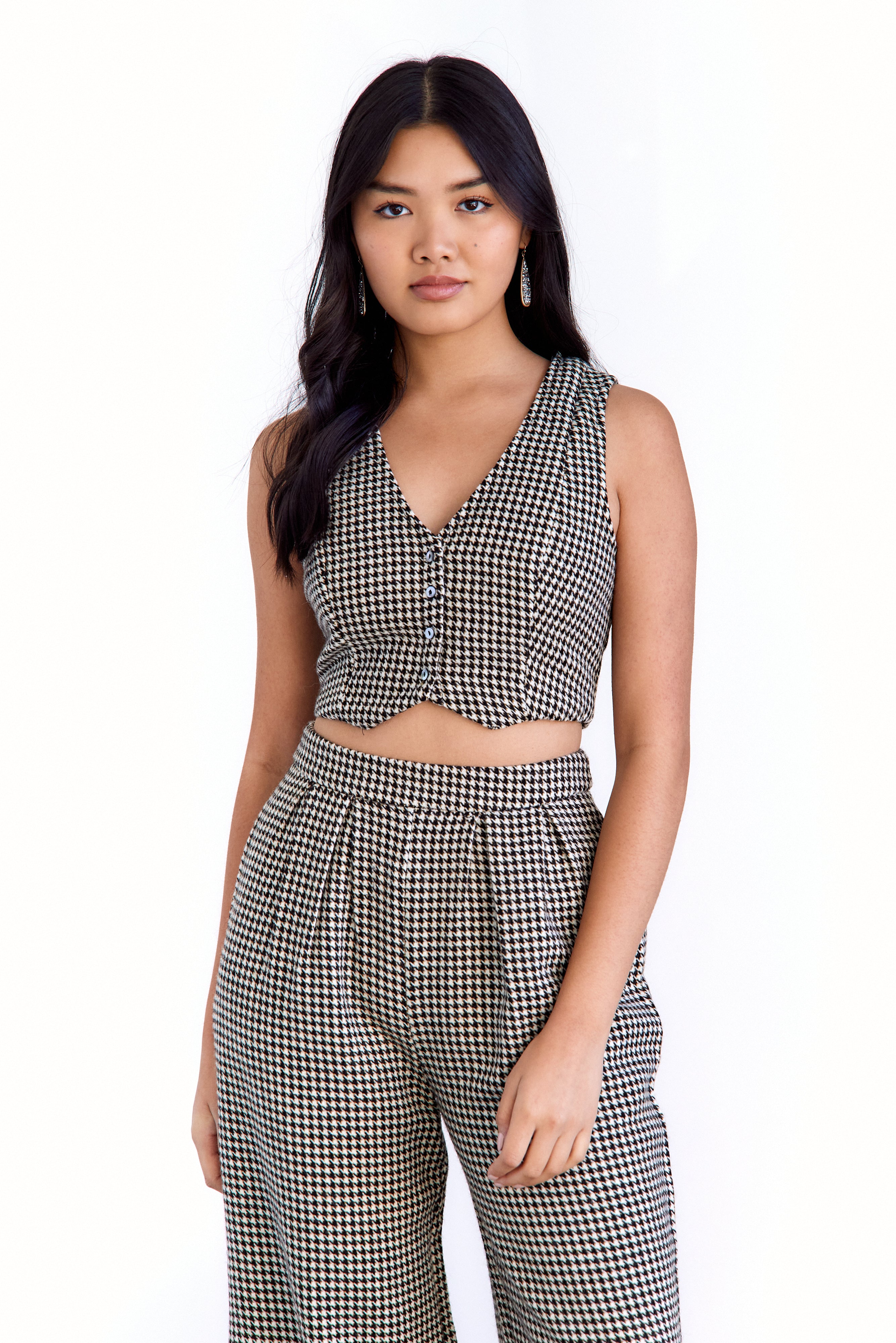 Juni Houndstooth Vest - fab'rik