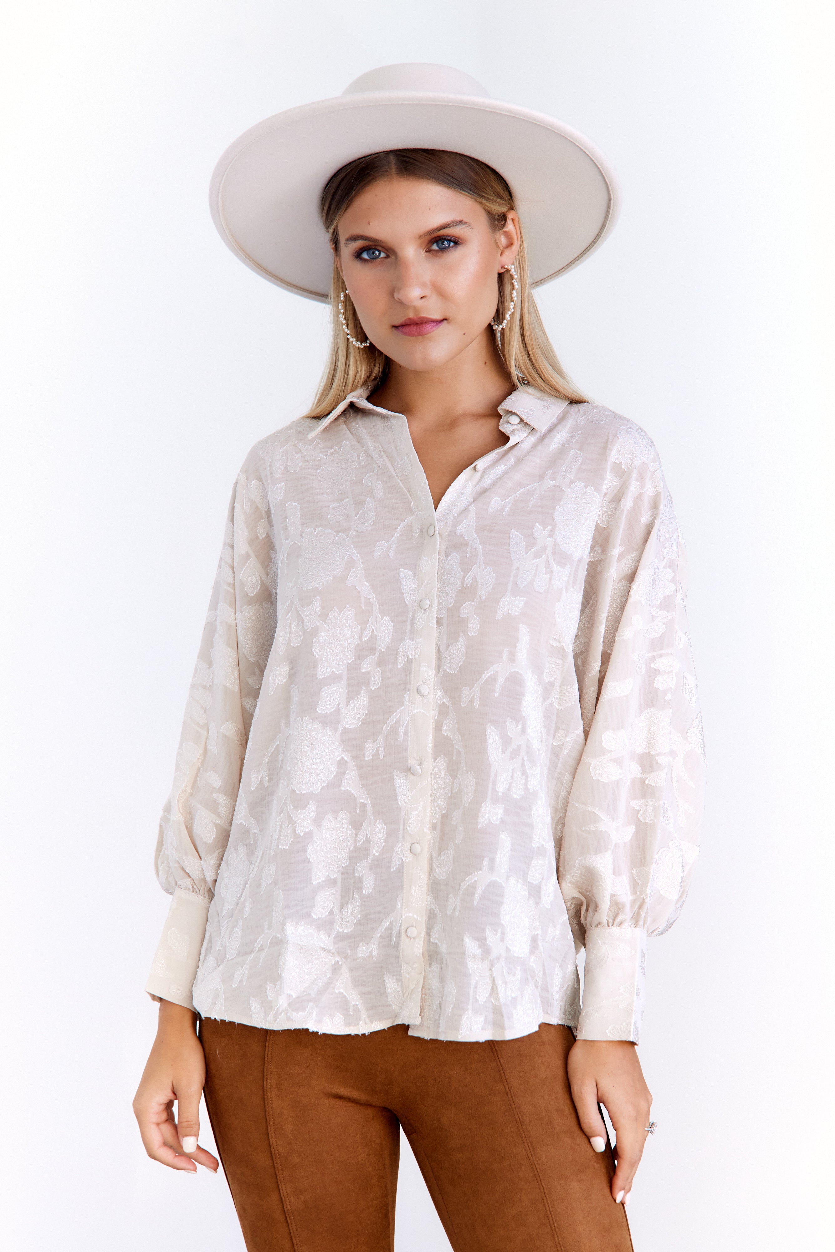 Blaire Button Down Blouse - fab'rik