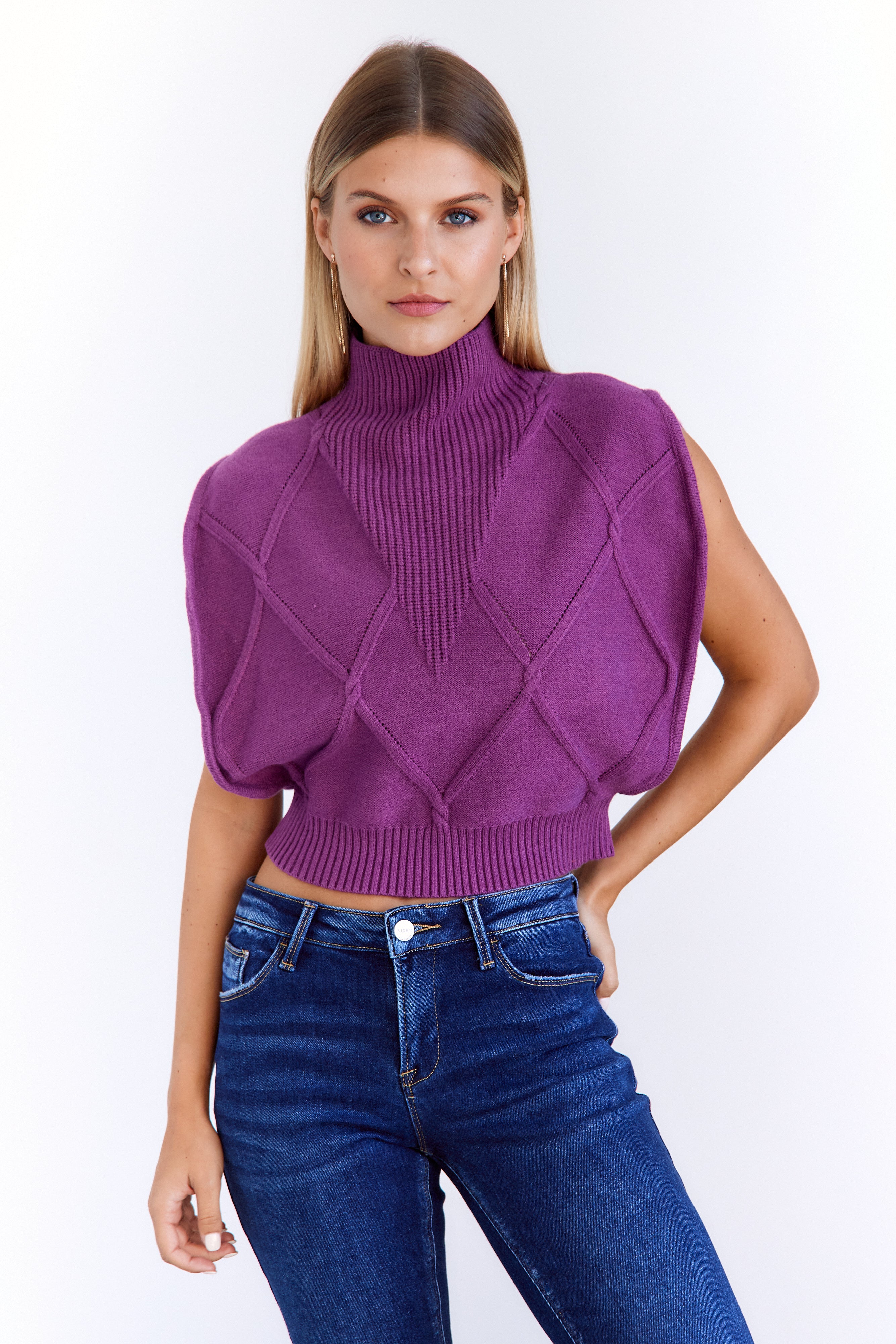 Sophie Sweater Vest Top - fab'rik