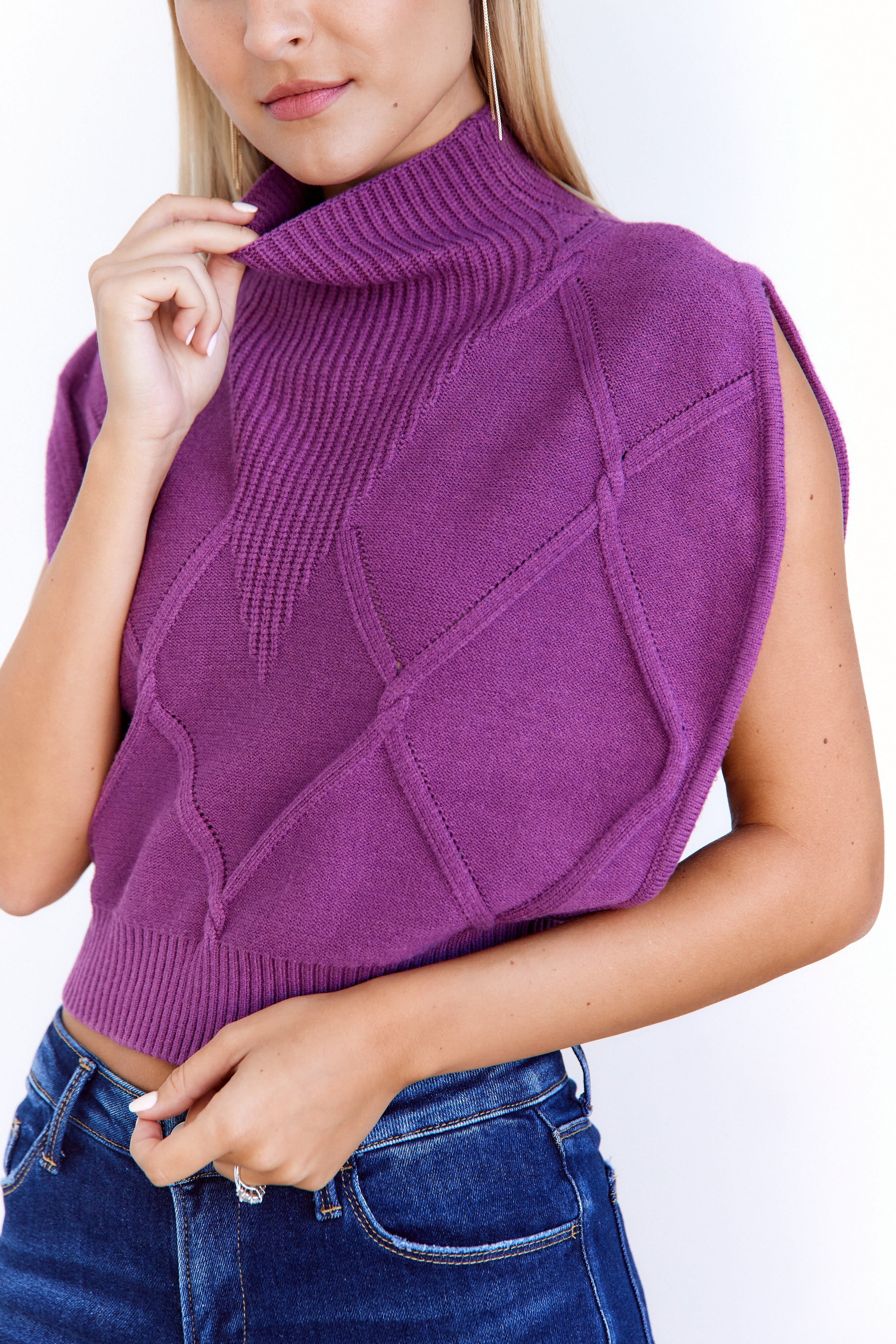 Sophie Sweater Vest Top - fab'rik
